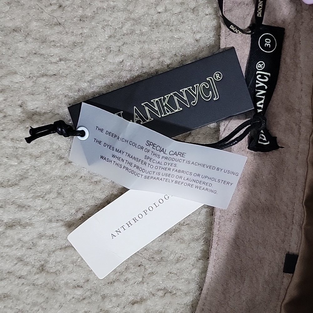 Blank NYC 100% leather suede mini skirt NWT - Picture 7 of 14